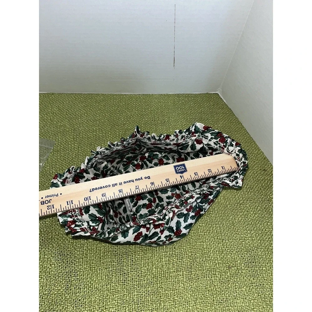 Longaberger Basket liner  1995 CHRISTMAS CRANBERRY‎ Holly
